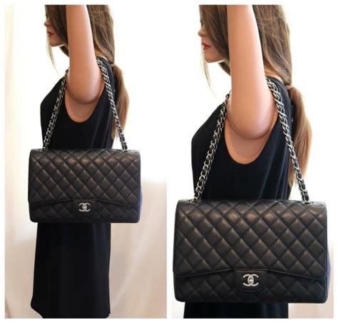 chanel jumbo or maxi|chanel double flap jumbo size.